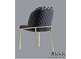 loft sandalye ahşap papel metal ayaklı gold kaplama